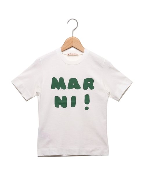 MARNI(マルニ)/マルニ Tシャツ・カットソー ロゴプリントクルーネックTシャツ キッズ ロゴ ホワイト キッズ MARNI M00934M00HZ MT163U 0M108/img01