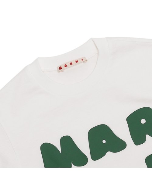 MARNI(マルニ)/マルニ Tシャツ・カットソー ロゴプリントクルーネックTシャツ キッズ ロゴ ホワイト キッズ MARNI M00934M00HZ MT163U 0M108/img03