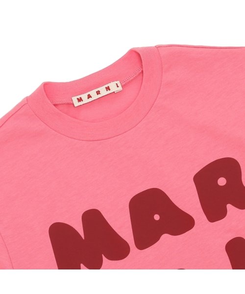 MARNI(マルニ)/マルニ Tシャツ・カットソー ロゴプリントクルーネックTシャツ キッズ ロゴ ピンク キッズ MARNI M00934M00HZ MT163U 0M338/img03