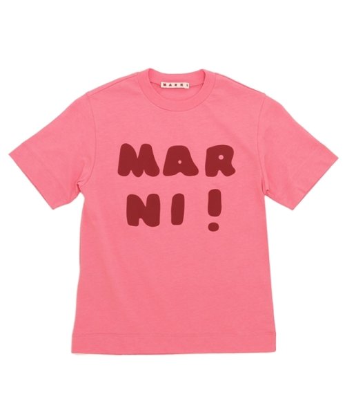 MARNI(マルニ)/マルニ Tシャツ・カットソー ロゴプリントクルーネックTシャツ キッズ ロゴ ピンク キッズ MARNI M00934M00HZ MT163U 0M338/img05