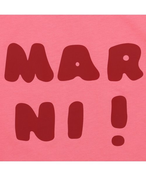 MARNI(マルニ)/マルニ Tシャツ・カットソー ロゴプリントクルーネックTシャツ キッズ ロゴ ピンク キッズ MARNI M00934M00HZ MT163U 0M338/img06