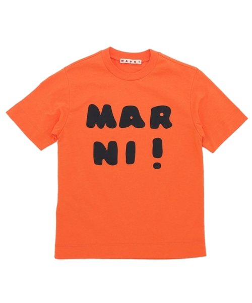 MARNI(マルニ)/マルニ Tシャツ・カットソー ロゴプリントクルーネックTシャツ キッズ ロゴ オレンジ キッズ MARNI M00934M00HZ MT163U 0M428/img05