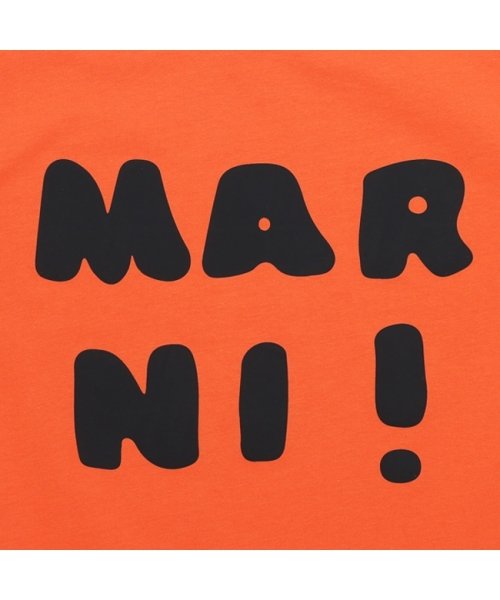 MARNI(マルニ)/マルニ Tシャツ・カットソー ロゴプリントクルーネックTシャツ キッズ ロゴ オレンジ キッズ MARNI M00934M00HZ MT163U 0M428/img06