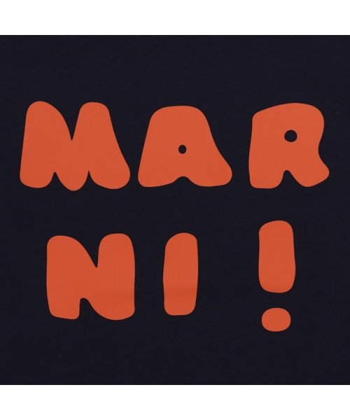 MARNI(マルニ)/マルニ Tシャツ・カットソー ロゴプリントクルーネックTシャツ キッズ ロゴ ネイビー キッズ MARNI M00934M00HZ MT163U 0M803/img06