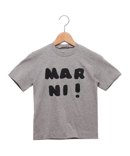 MARNI(マルニ)/マルニ Tシャツ・カットソー ロゴプリントクルーネックTシャツ キッズ ロゴ グレー キッズ MARNI M00934M00HZ MT163U 0M903/img01