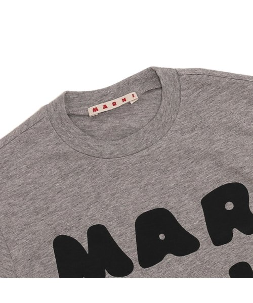 MARNI(マルニ)/マルニ Tシャツ・カットソー ロゴプリントクルーネックTシャツ キッズ ロゴ グレー キッズ MARNI M00934M00HZ MT163U 0M903/img03