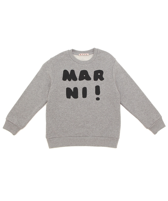 マルニ スウェット クルーネック スウェットシャツ キッズ ロゴ グレー キッズ MARNI M00935M00NI IERIA 0M903