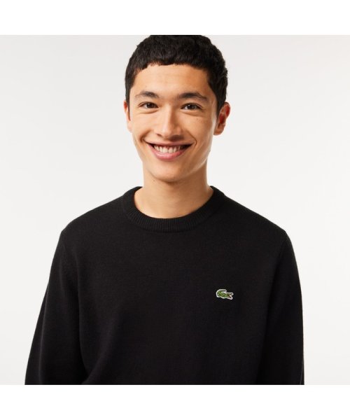 LACOSTE Mens(ラコステ　メンズ)/サスティナブルウールニットワンポイントセーター/img01