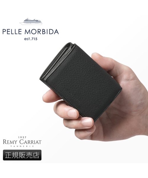 PELLE MORBIDA(ペッレモルビダ)/ペッレモルビダ 財布 三つ折り財布 本革 財布 メンズ PELLE MORBIDA PMO－BA619 バルカ レミーキャリアット/img01