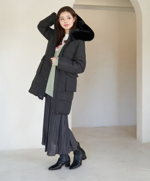 ファー付きダウンコート ファー付きダウンコート A1242033046(9438円)
