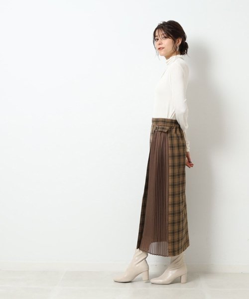 SHOO・LA・RUE　DRESKIP(シューラルー／ドレスキップ)/チェック柄×サイドプリーツ Aラインスカート/img02