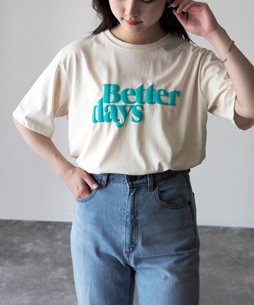 Riberry(リベリー)/Better days発泡プリントTシャツ/img01