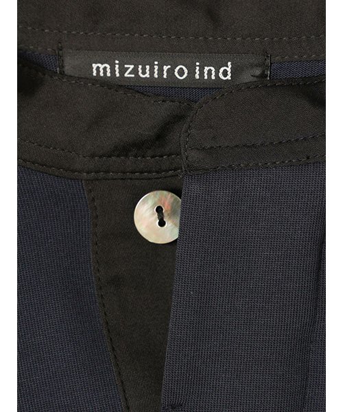 mizuiro ind(ミズイロインド)/mizuiro ind スタンドカラーラグビーチュニック/img09
