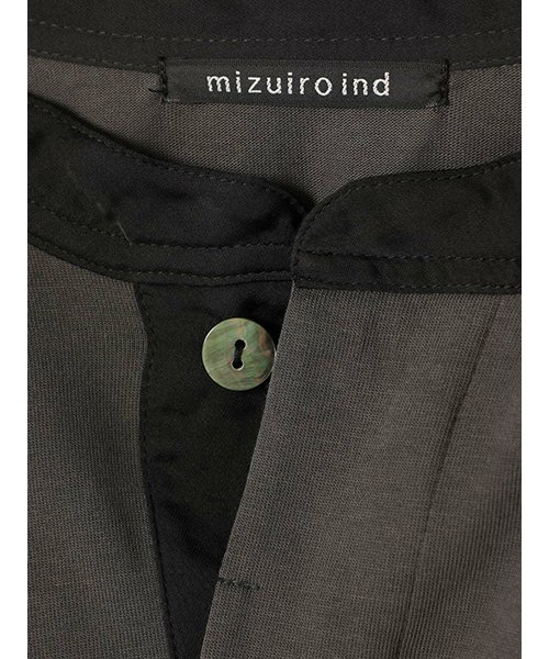mizuiro ind(ミズイロインド)/mizuiro ind スタンドカラーラグビーチュニック/img10