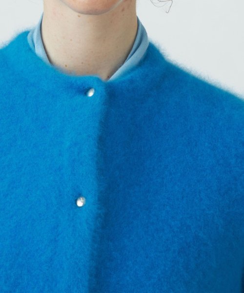 フラッフィーヤーン クルーネックカーディガン 