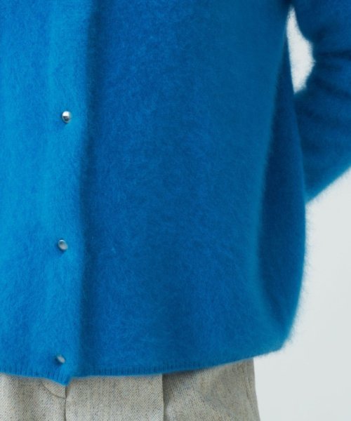 フラッフィーヤーン クルーネックカーディガン 