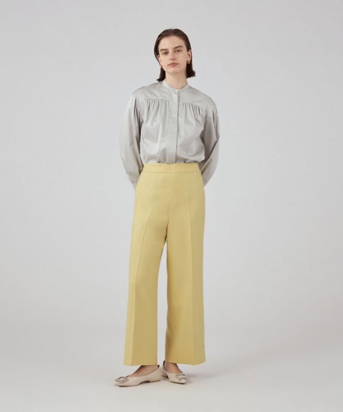ストレッチボタニー ワイドパンツ 