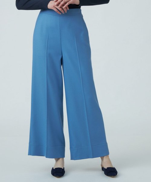 ストレッチボタニー ワイドパンツ 