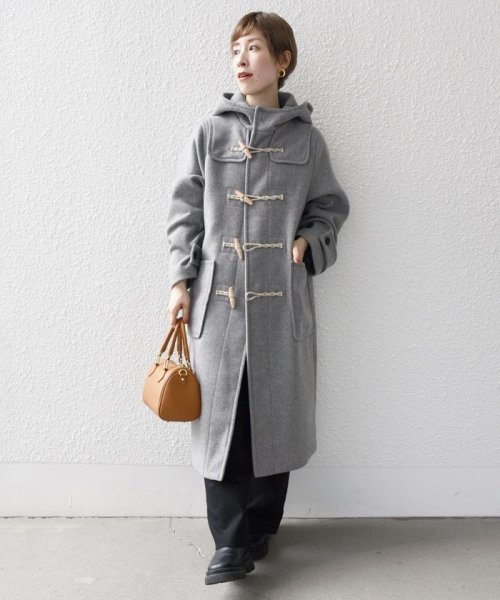 SHIPS any: メルトン ロング ダッフル コート 