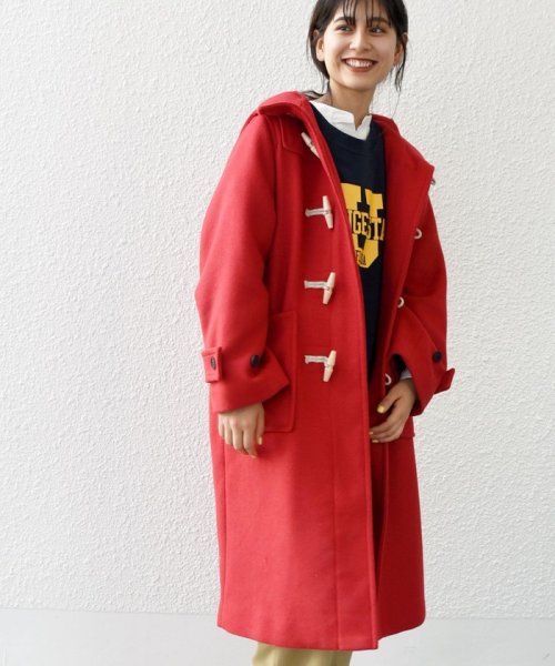 SHIPS any: メルトン ロング ダッフル コート 