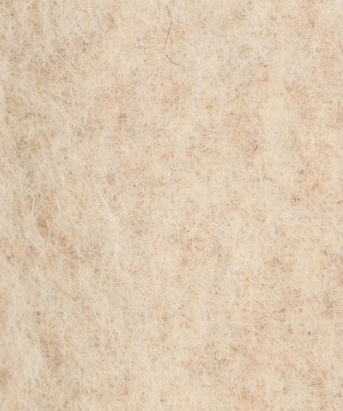 ウールアルパカバルキー ステンカラーコクーンコート 