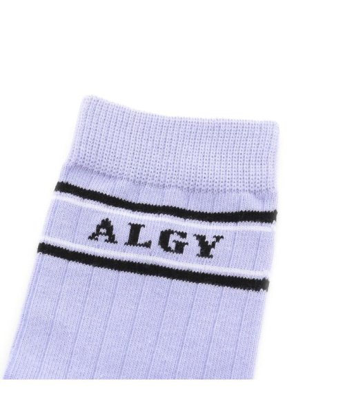 ALGY(アルジー)/配色ラインクルーソックス/img01