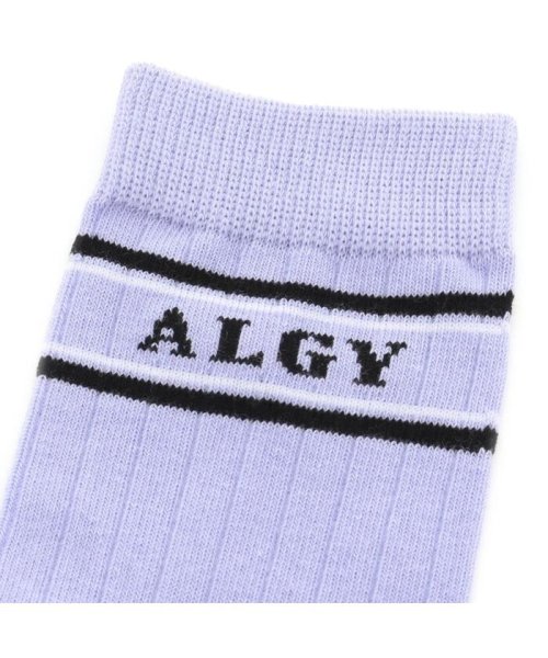 ALGY(アルジー)/配色ラインクルーソックス/img02