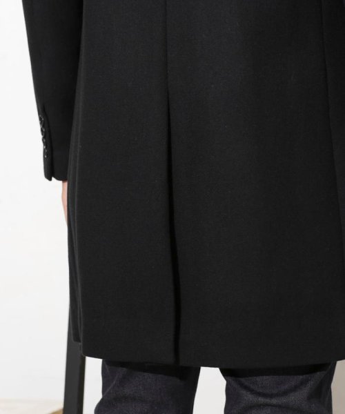 「SUPER140S」ダブルメルトンチェスターフィールドコート SUPER140S