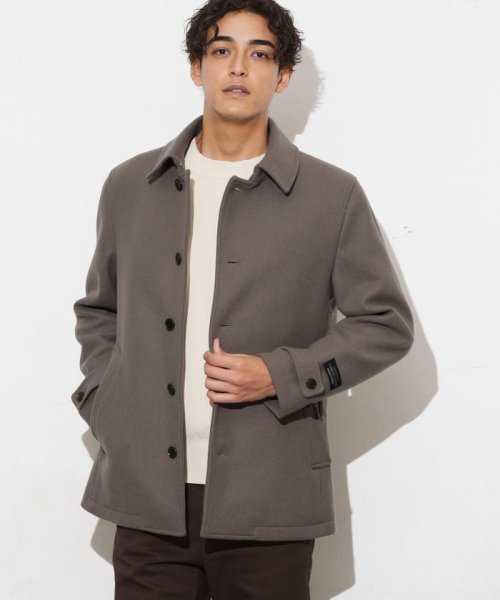 「SUPER140’S」ダブルメルトンシングルピーコート SUPER140S