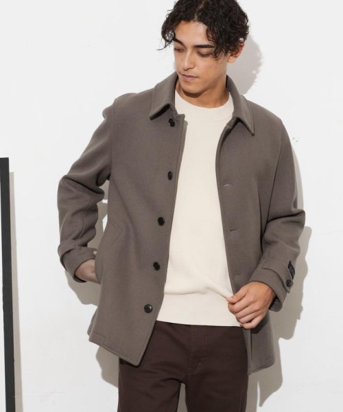 「SUPER140’S」ダブルメルトンシングルピーコート SUPER140S