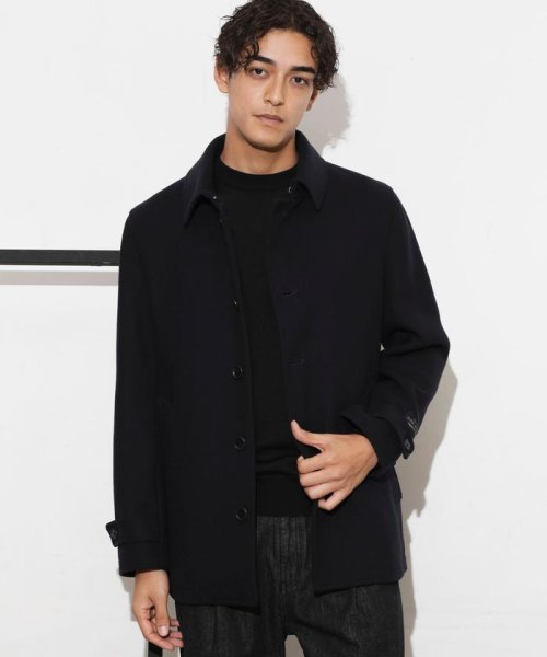 「SUPER140’S」ダブルメルトンシングルピーコート SUPER140S