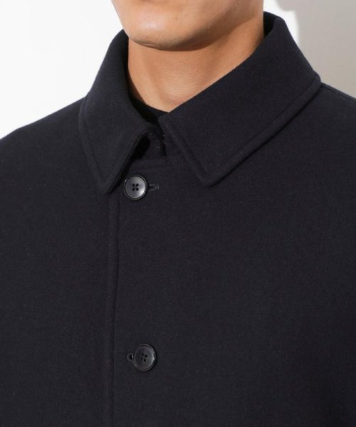 「SUPER140’S」ダブルメルトンシングルピーコート SUPER140S