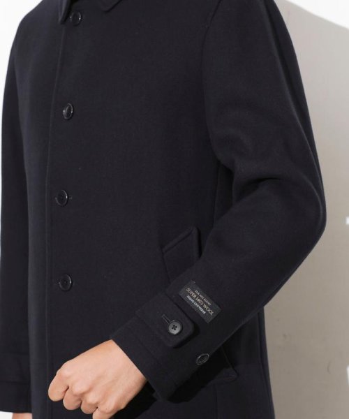 「SUPER140’S」ダブルメルトンシングルピーコート SUPER140S