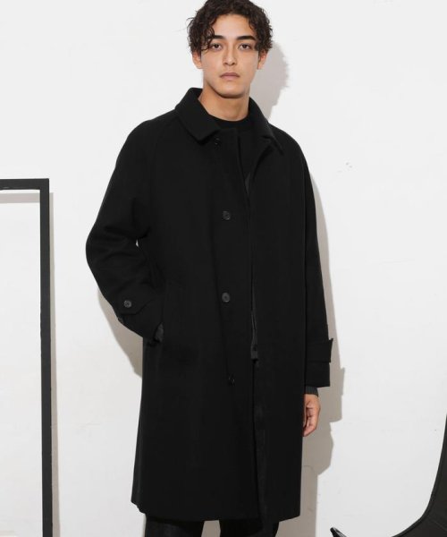 「SUPER140’S」ダブルメルトンバルカラーコート SUPER140S