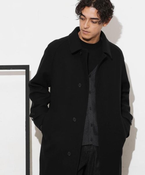 「SUPER140’S」ダブルメルトンバルカラーコート SUPER140S
