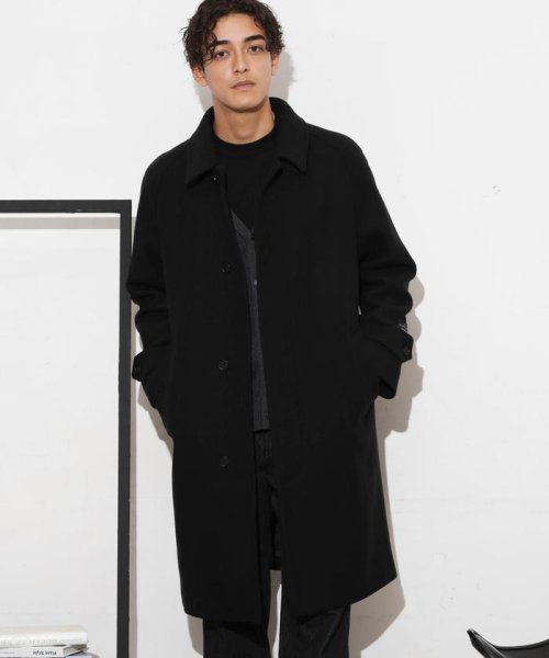 「SUPER140’S」ダブルメルトンバルカラーコート SUPER140S