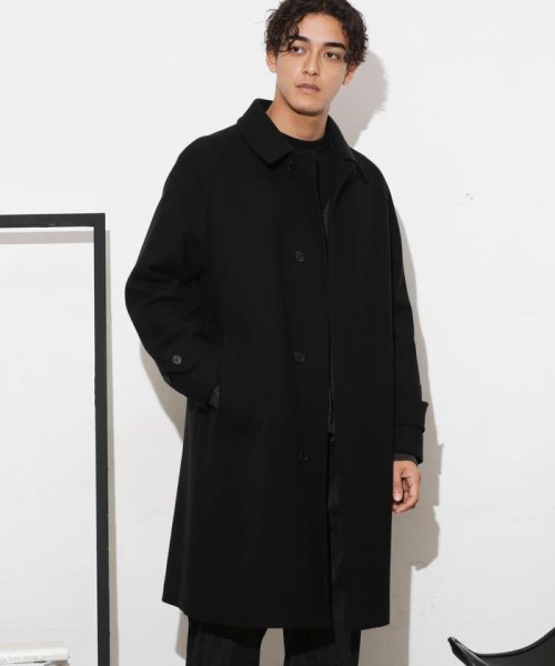 「SUPER140’S」ダブルメルトンバルカラーコート SUPER140S