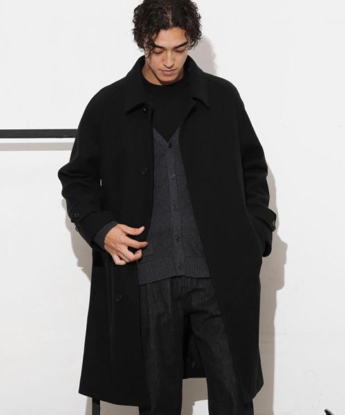 「SUPER140’S」ダブルメルトンバルカラーコート SUPER140S