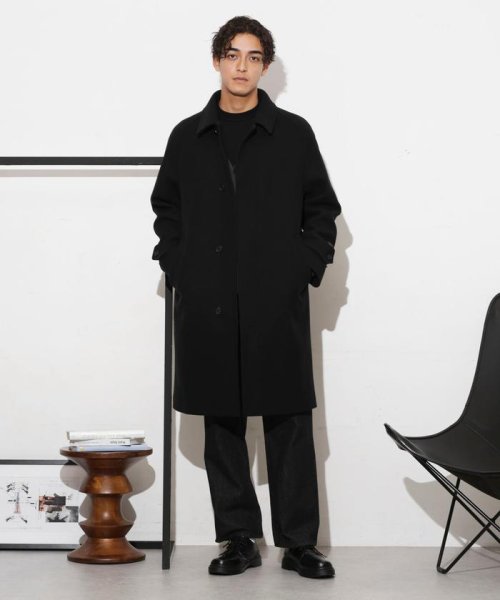 「SUPER140’S」ダブルメルトンバルカラーコート SUPER140S