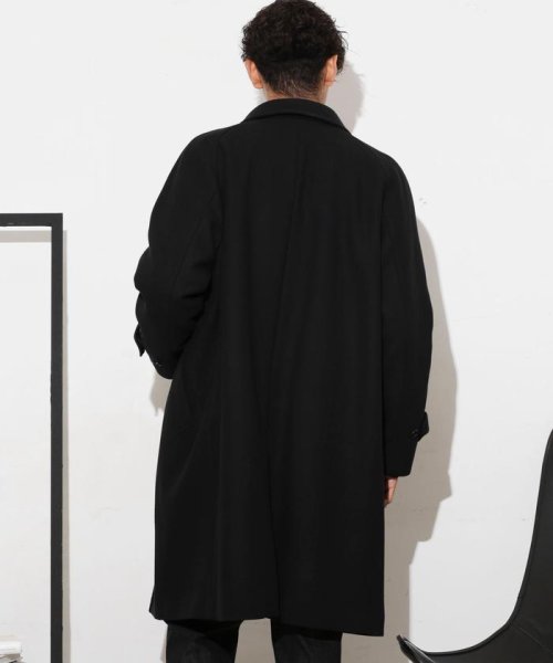 「SUPER140’S」ダブルメルトンバルカラーコート SUPER140S