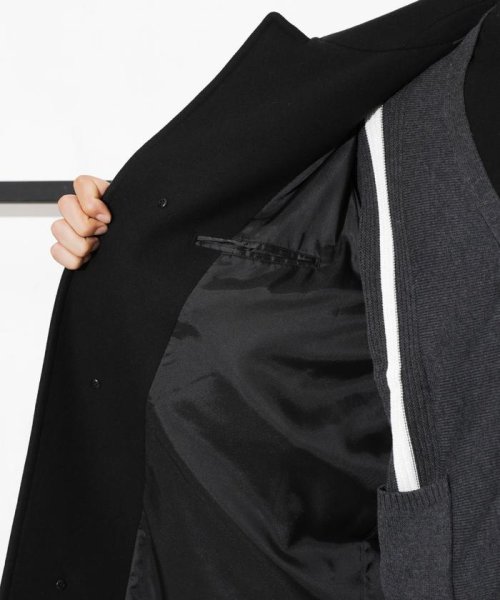 「SUPER140’S」ダブルメルトンバルカラーコート SUPER140S