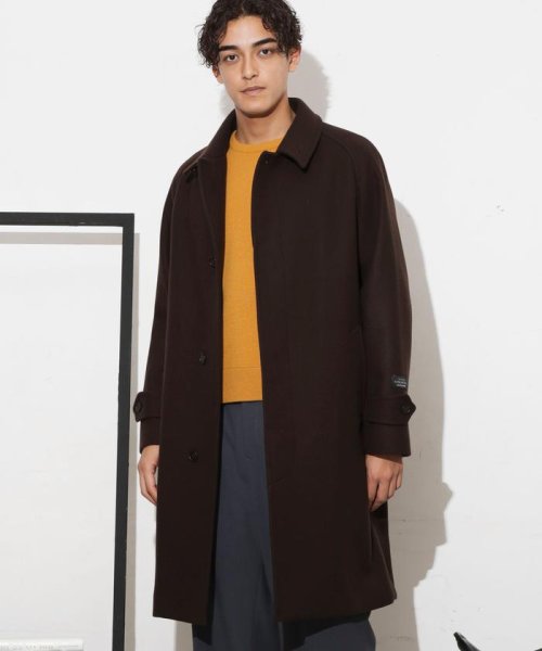 「SUPER140’S」ダブルメルトンバルカラーコート SUPER140S