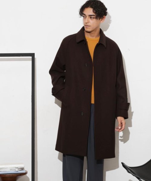 「SUPER140’S」ダブルメルトンバルカラーコート SUPER140S