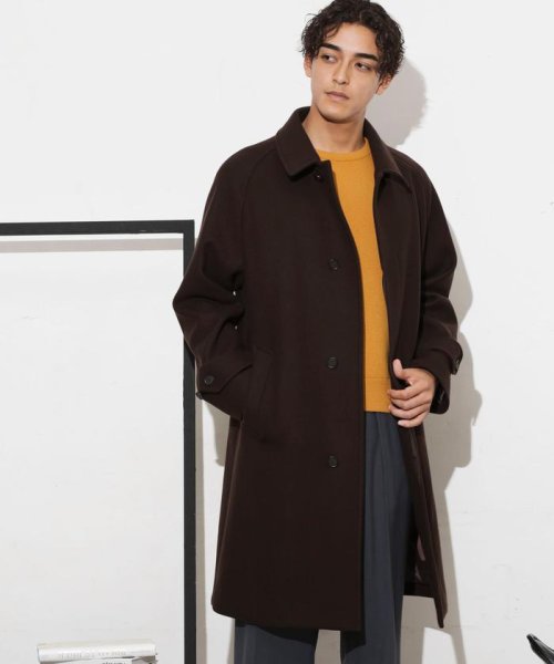 「SUPER140’S」ダブルメルトンバルカラーコート SUPER140S