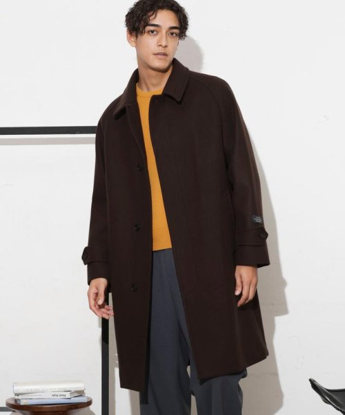 「SUPER140’S」ダブルメルトンバルカラーコート SUPER140S