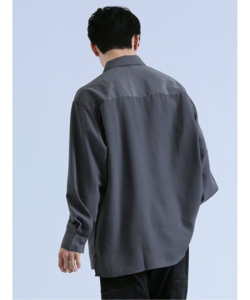 semanticdesign(セマンティックデザイン)/とろみ刺繍 レギュラーカラー長袖 メンズ シャツ カジュアル トップス インナー ギフト プレゼント 羽織り カーディガン アウター/img11