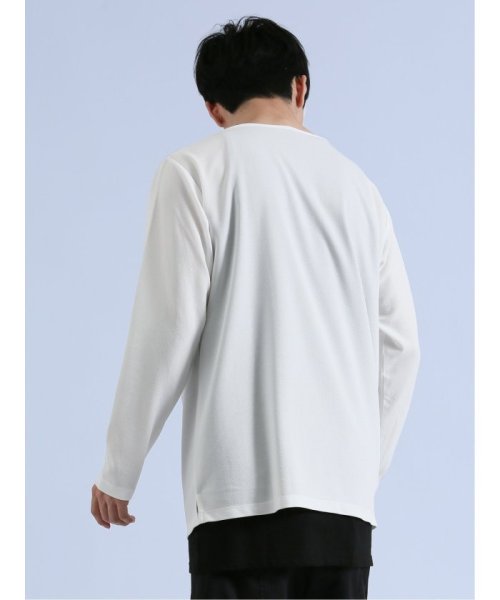 semanticdesign(セマンティックデザイン)/SHELLAC×SD 長袖Ｔシャツ+タンク アンサンブル 長袖 メンズ Tシャツ カットソー カジュアル インナー ビジネス ギフト プレゼント/img02