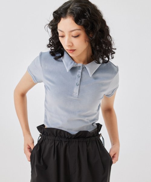 NERGY(ナージー)/【alo】Velour Choice Polo ベロアチョイスポロシャツ/img10