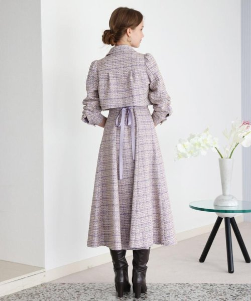 セール】カットラメツイードセットワンピース(505631567) | アンド  