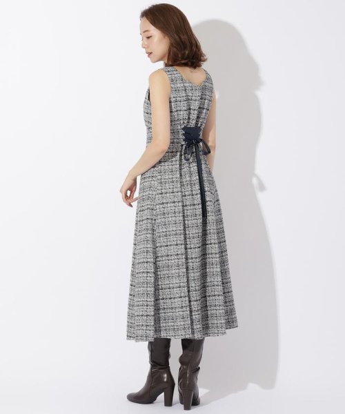 セール】カットラメツイードセットワンピース(505631567) | アンド  